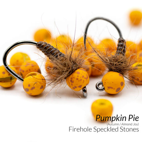 Firehole Round Speckled Tungsten Stones Pumpkin Pie / 2.0 mm Beads, Eyes, Coneheads