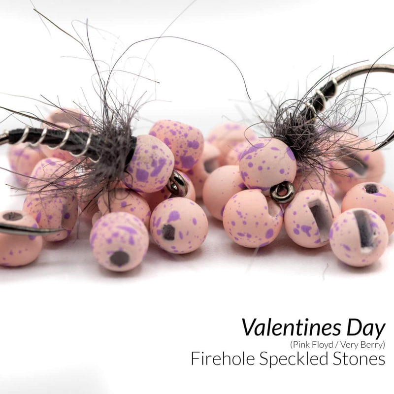 Firehole Round Speckled Tungsten Stones Valentines Day / 2.0 mm Beads, Eyes, Coneheads