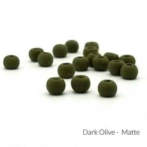 Firehole Stones Matte Tungsten Beads Dark Olive / 5/64" (2.0 mm) Beads, Eyes, Coneheads