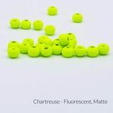 Firehole Stones Matte Tungsten Beads - Hot Colors Chartreuse / 5/64" (2.0 mm) Beads, Eyes, Coneheads
