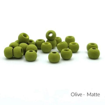 Firehole Stones Matte Tungsten Beads Olive / 5/64" (2.0 mm) Beads, Eyes, Coneheads