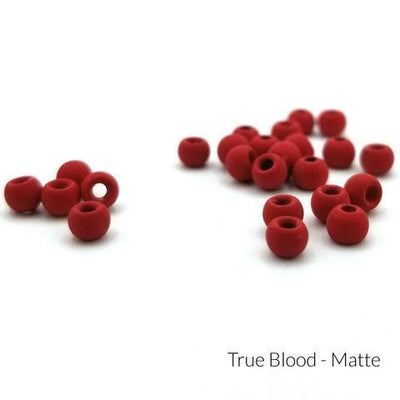 Firehole Stones Matte Tungsten Beads True Blood / 5/64" (2.0 mm) Beads, Eyes, Coneheads