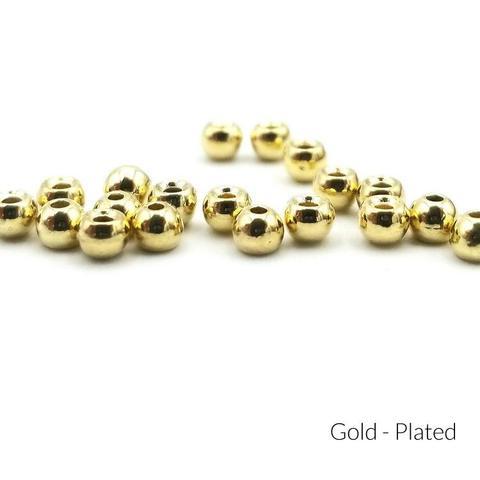 Firehole Stones Plated Tungsten Beads Gold / 3/32" (2.5 mm) Beads, Eyes, Coneheads