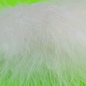 Fish Hunter Blood Quill Marabou Bleached White Saddle Hackle, Hen Hackle, Asst. Feathers