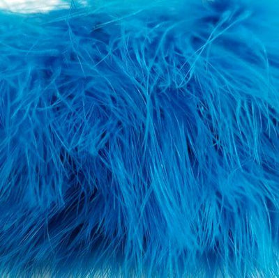 Fish Hunter Blood Quill Marabou Dark Turquoise/KFB Saddle Hackle, Hen Hackle, Asst. Feathers