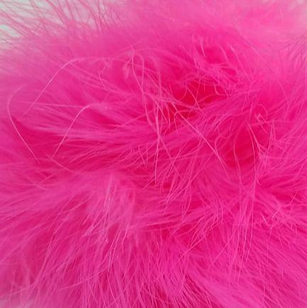 Fish Hunter Blood Quill Marabou FL. Bubble Gum Pink (UV) Saddle Hackle, Hen Hackle, Asst. Feathers