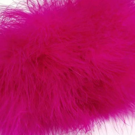 Fish Hunter Blood Quill Marabou FL. Cherry Bomb Cerise (UV) Saddle Hackle, Hen Hackle, Asst. Feathers