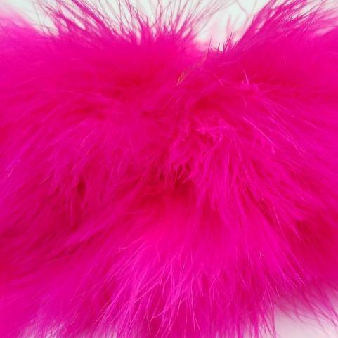 Fish Hunter Blood Quill Marabou FL. Hot Pink (UV) Saddle Hackle, Hen Hackle, Asst. Feathers