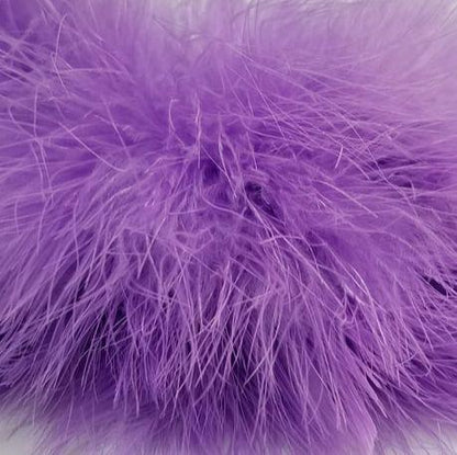 Fish Hunter Blood Quill Marabou FL. Lilac (UV) Saddle Hackle, Hen Hackle, Asst. Feathers
