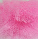 Fish Hunter Blood Quill Marabou FL. Medium Pink (UV) Saddle Hackle, Hen Hackle, Asst. Feathers