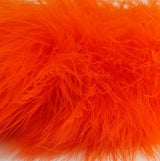 Fish Hunter Blood Quill Marabou Hot Orange Saddle Hackle, Hen Hackle, Asst. Feathers