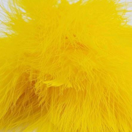 Fish Hunter Blood Quill Marabou Lemon Yellow Saddle Hackle, Hen Hackle, Asst. Feathers