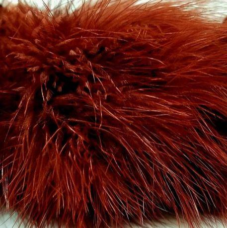 Fish Hunter Blood Quill Marabou Root Beer Saddle Hackle, Hen Hackle, Asst. Feathers
