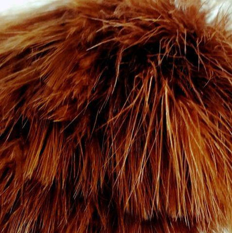 Fish Hunter Blood Quill Marabou Tobacco Brown Saddle Hackle, Hen Hackle, Asst. Feathers