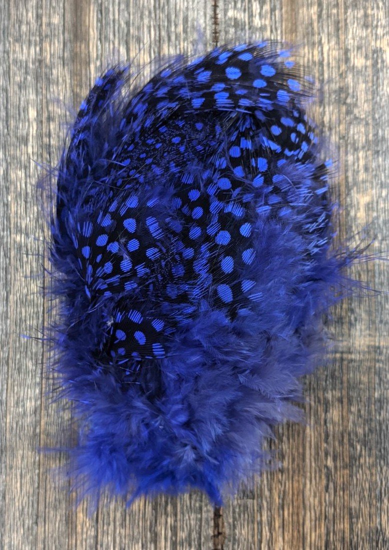 Fish Hunter Jumbo Guinea Purple (UV) Saddle Hackle, Hen Hackle, Asst. Feathers