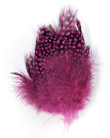 Fish Hunter Large Dot Guinea FL. Hot Pink (UV) Saddle Hackle, Hen Hackle, Asst. Feathers