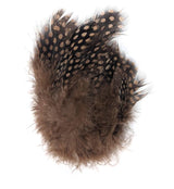 Fish Hunter Large Dot Guinea Sculpin Tan (UV) Saddle Hackle, Hen Hackle, Asst. Feathers