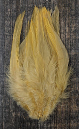 Fish Hunter Select Saddle Hackle Burnished Golden Tan Saddle Hackle, Hen Hackle, Asst. Feathers