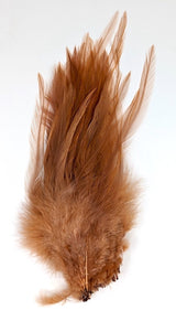 Fish Hunter Select Saddle Hackle Cinnamon Saddle Hackle, Hen Hackle, Asst. Feathers