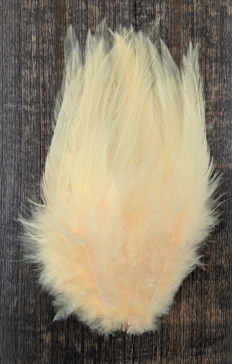 Fish Hunter Select Saddle Hackle FL. Creamsicle Orange (UV) Saddle Hackle, Hen Hackle, Asst. Feathers