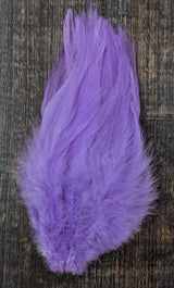 Fish Hunter Select Saddle Hackle FL. Lilac (UV) Saddle Hackle, Hen Hackle, Asst. Feathers