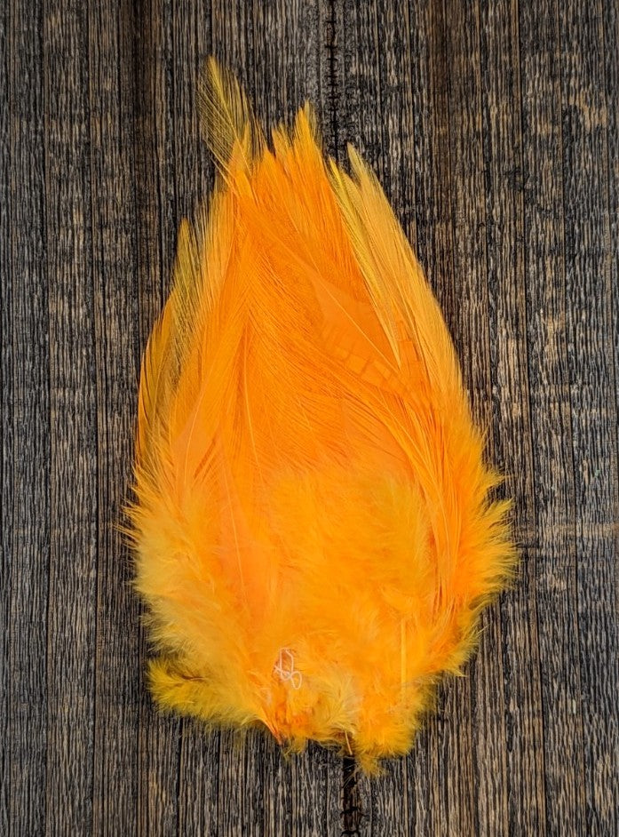 Fish Hunter Select Saddle Hackle Fl Orange (UV) Saddle Hackle, Hen Hackle, Asst. Feathers