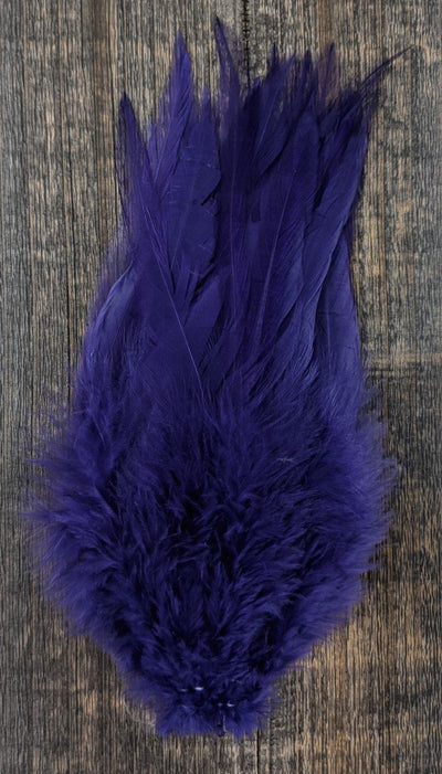 Fish Hunter Select Saddle Hackle FL. Steelhead Purple (UV) Saddle Hackle, Hen Hackle, Asst. Feathers