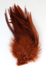 Fish Hunter Select Saddle Hackle Rootbeer Saddle Hackle, Hen Hackle, Asst. Feathers