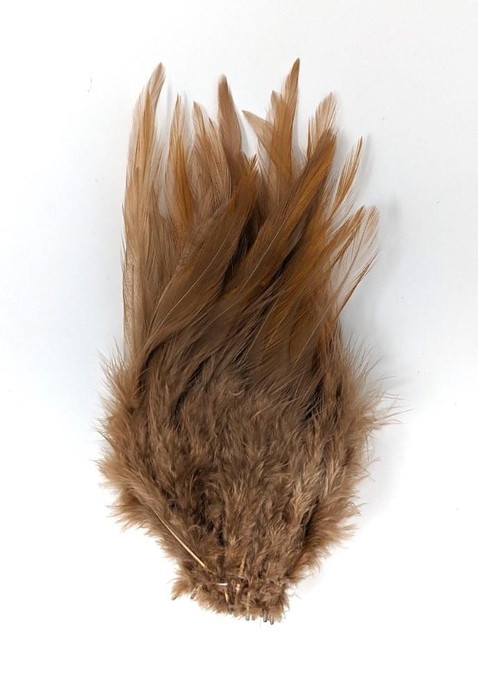 Fish Hunter Select Saddle Hackle Sculpin Tan (UV) Saddle Hackle, Hen Hackle, Asst. Feathers