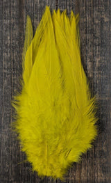 Fish Hunter Select Saddle Hackle Yellow Olive Saddle Hackle, Hen Hackle, Asst. Feathers