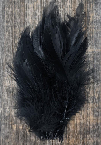 Fish Hunter Select Schlappen Black Saddle Hackle, Hen Hackle, Asst. Feathers