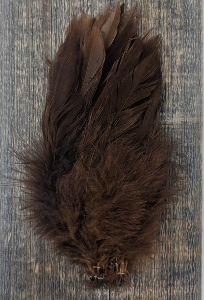 Fish Hunter Select Schlappen Brown (UV) Saddle Hackle, Hen Hackle, Asst. Feathers