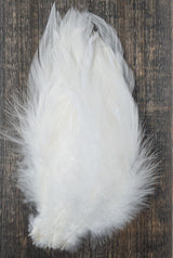 Fish Hunter Select Schlappen FL. White (UV) Saddle Hackle, Hen Hackle, Asst. Feathers