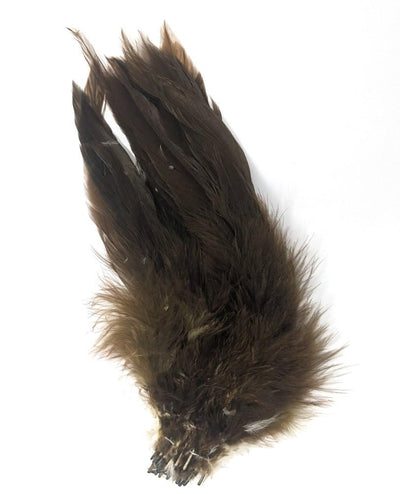 Fish Hunter Select Schlappen Galloup's Brown Olive Saddle Hackle, Hen Hackle, Asst. Feathers