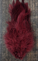 Fish Hunter Select Schlappen Maroon/Wine Saddle Hackle, Hen Hackle, Asst. Feathers