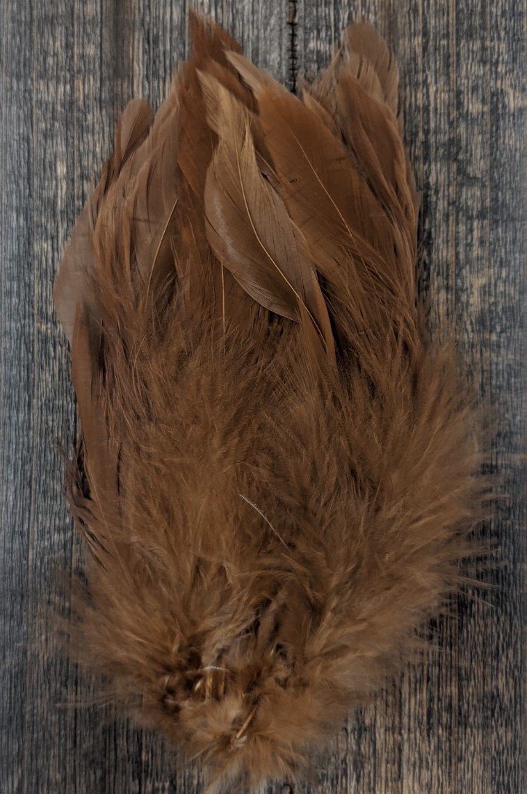 Fish Hunter Select Schlappen Sculpin Tan (UV) Saddle Hackle, Hen Hackle, Asst. Feathers