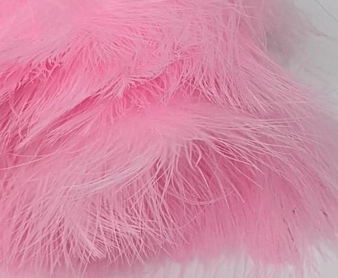 Fish Hunter Spey Blood Quill Marabou FL. Light Pink (UV) Saddle Hackle, Hen Hackle, Asst. Feathers