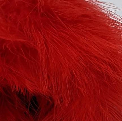 Fish Hunter Spey Blood Quill Marabou Hot Red Saddle Hackle, Hen Hackle, Asst. Feathers