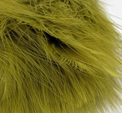 Fish Hunter Spey Blood Quill Marabou Medium Olive Saddle Hackle, Hen Hackle, Asst. Feathers