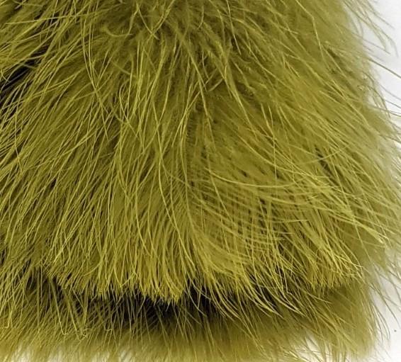 Fish Hunter Spey Blood Quill Marabou Medium Olive (UV) Saddle Hackle, Hen Hackle, Asst. Feathers