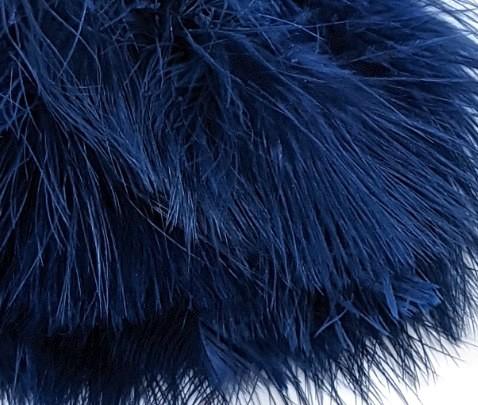 Fish Hunter Spey Blood Quill Marabou Navy Blue Saddle Hackle, Hen Hackle, Asst. Feathers