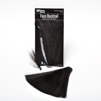 Fish Skull Faux Bucktail Black Hair, Fur