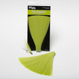 Fish Skull Faux Bucktail Chartreuse Hair, Fur