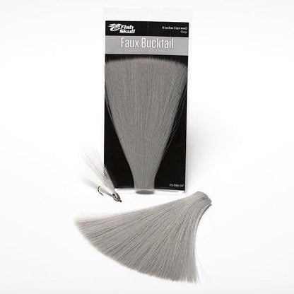 Fish Skull Faux Bucktail Gray Fly Tying 