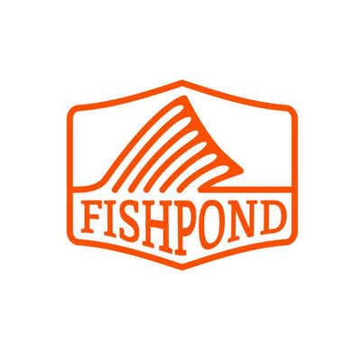 Fishpond Die Cut Stickers Dorsal Fin - Orange / 4" Stickers