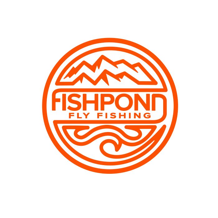 Fishpond Die Cut Stickers Headwaters - Orange / 4.5" Stickers