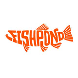 Fishpond Die Cut Stickers Pescado - Orange / 4" Stickers