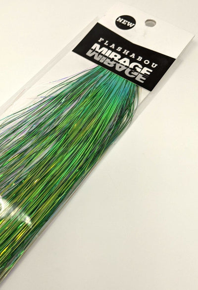 Flashabou Mirage Blends Opal/Kelly Green Flash, Wing Materials