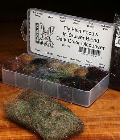 Fly Fish Food's Jr Bruiser Blend Dark Color Dispenser
