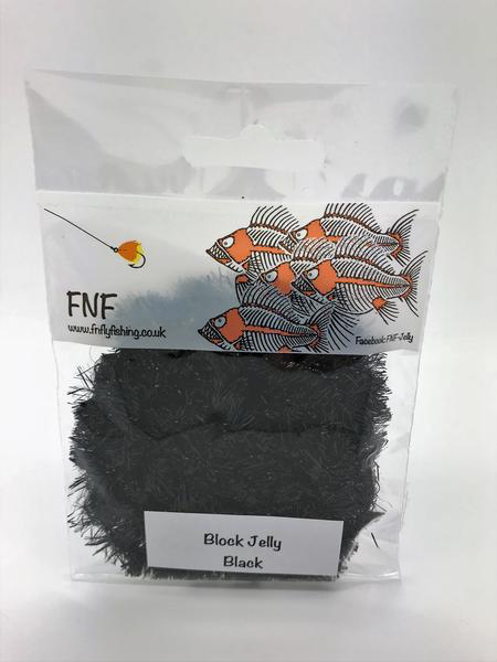 FNF Block Jelly 15mm Black Chenilles, Body Materials